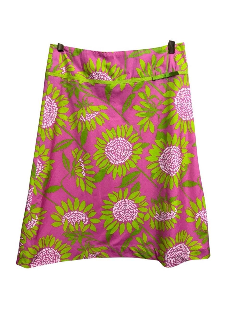 Lilly Pulitzer Skirt Size 4 Pink Green Floral